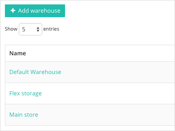 Warehouse management