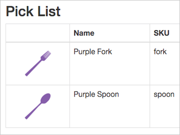Pick list