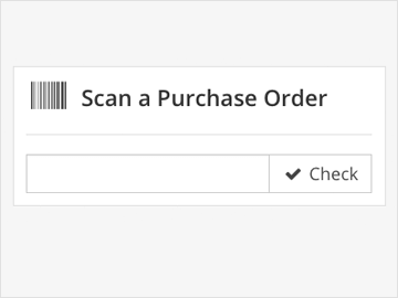 Scan purchase orders
