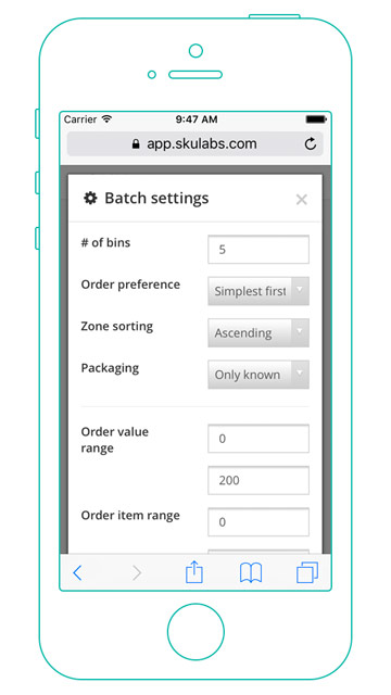 Batch picking preparation